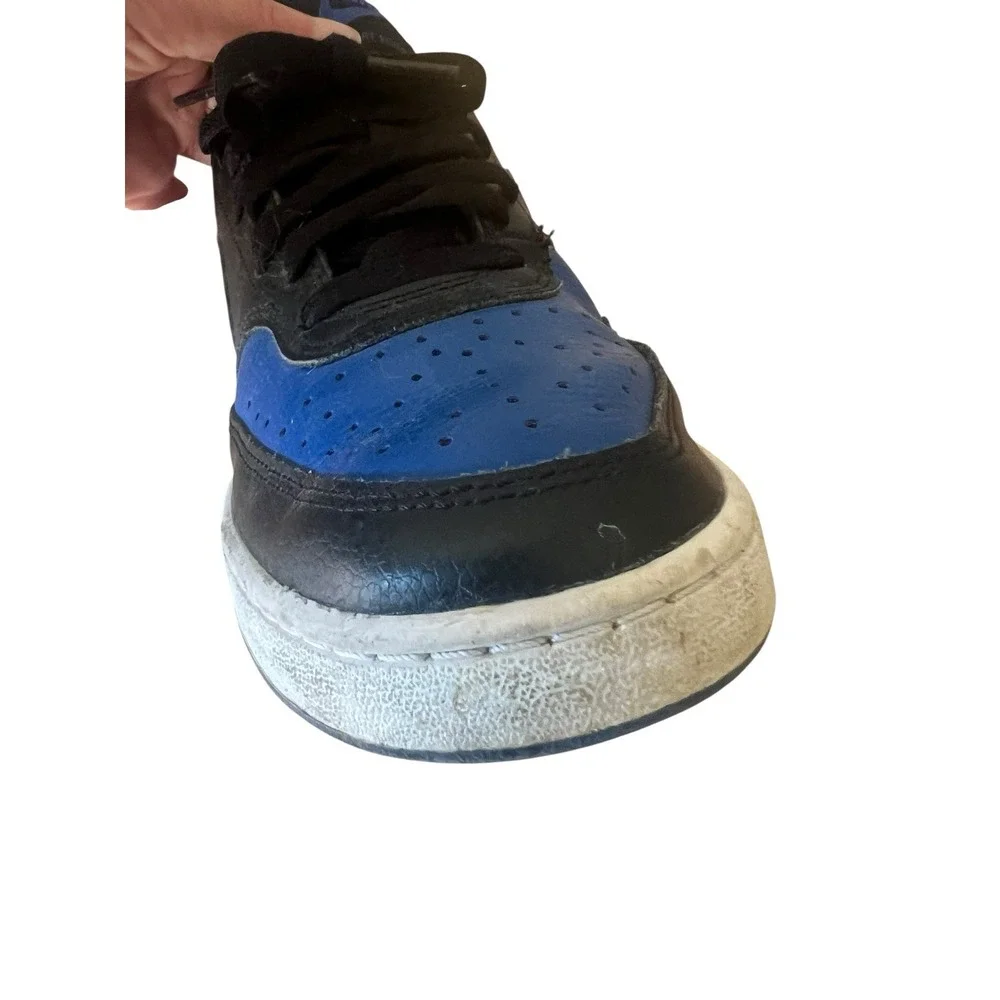 Nike‎ Court Vision Low Top Sneakers (DM8681-001) Blue Black Men's US Size 7